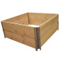 Giardino in legno naturale quadrato 1000x1000mm altezza 390mm Giardino in legno naturale quadrato 1000x1000mm altezza 390mm