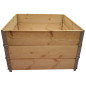 Orto in legno naturale quadrato 1000x1000mm altezza 585mm