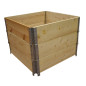 Giardino in legno naturale quadrato 800x800mm altezza 585mm Giardino in legno naturale quadrato 800x800mm altezza 585mm