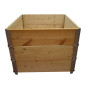 Giardino in legno naturale quadrato 800x800mm altezza 585mm Giardino in legno naturale quadrato 800x800mm altezza 585mm
