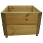 Giardino in legno naturale quadrato 600x600mm altezza 390mm Giardino in legno naturale quadrato 600x600mm altezza 390mm