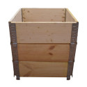 Carré potager en bois naturel 600x600mm hauteur 585mm