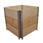 Giardino in legno naturale quadrato 600x600mm altezza 585mm Giardino in legno naturale quadrato 600x600mm altezza 585mm