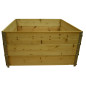 Quadratischer Naturholz-Gemüsegarten 1200x1200mm Höhe 585mm