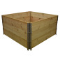Carré potager en bois naturel 1200x1200mm hauteur 585mm Carré potager en bois naturel 1200x1200mm hauteur 585mm