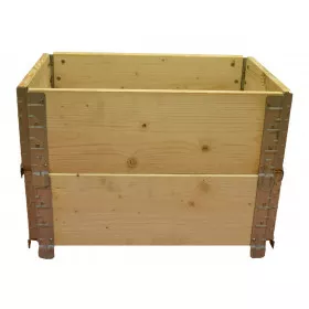 Square vegetable garden in natural wood 600x400mm height 390mm