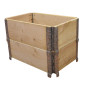 Giardino in legno naturale quadrato 600x400mm altezza 390mm