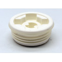 White male cask/can plug with S56x4 thread and 3/4' BSP