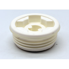 Bouchon male blanc pour fut avec filetage S56x4 et bonde 3/4'' BSP