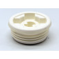 White male cask/can plug with S56x4 thread and 3/4' BSP White male cask/can plug with S56x4 thread and 3/4' BSP