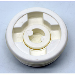 Tapón macho blanco para bidón con rosca S56x4 y boca 3/4'' BSP