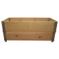 Orto in legno naturale quadrato 1000x400mm altezza 390mm