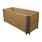 Orto in legno naturale quadrato 1000x400mm altezza 390mm