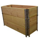 Natural wood vegetable garden square 1000x400mm height 585mm