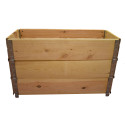 Natural wood vegetable garden square 1000x400mm height 585mm