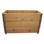 Natural wood vegetable garden square 1000x400mm height 585mm