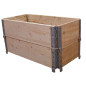 Giardino in legno naturale quadrato 800x400mm altezza 390mm Giardino in legno naturale quadrato 800x400mm altezza 390mm