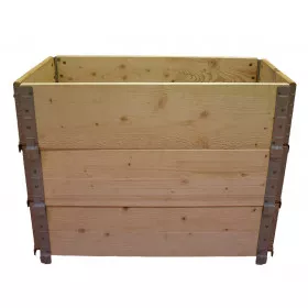 Square vegetable garden in natural wood 800x400mm height 390mm