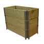 Giardino in legno naturale quadrato 800x400mm altezza 585mm Giardino in legno naturale quadrato 800x400mm altezza 585mm