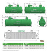 ECOCITER rainwater recovery tank with 15 to 75m3 filter