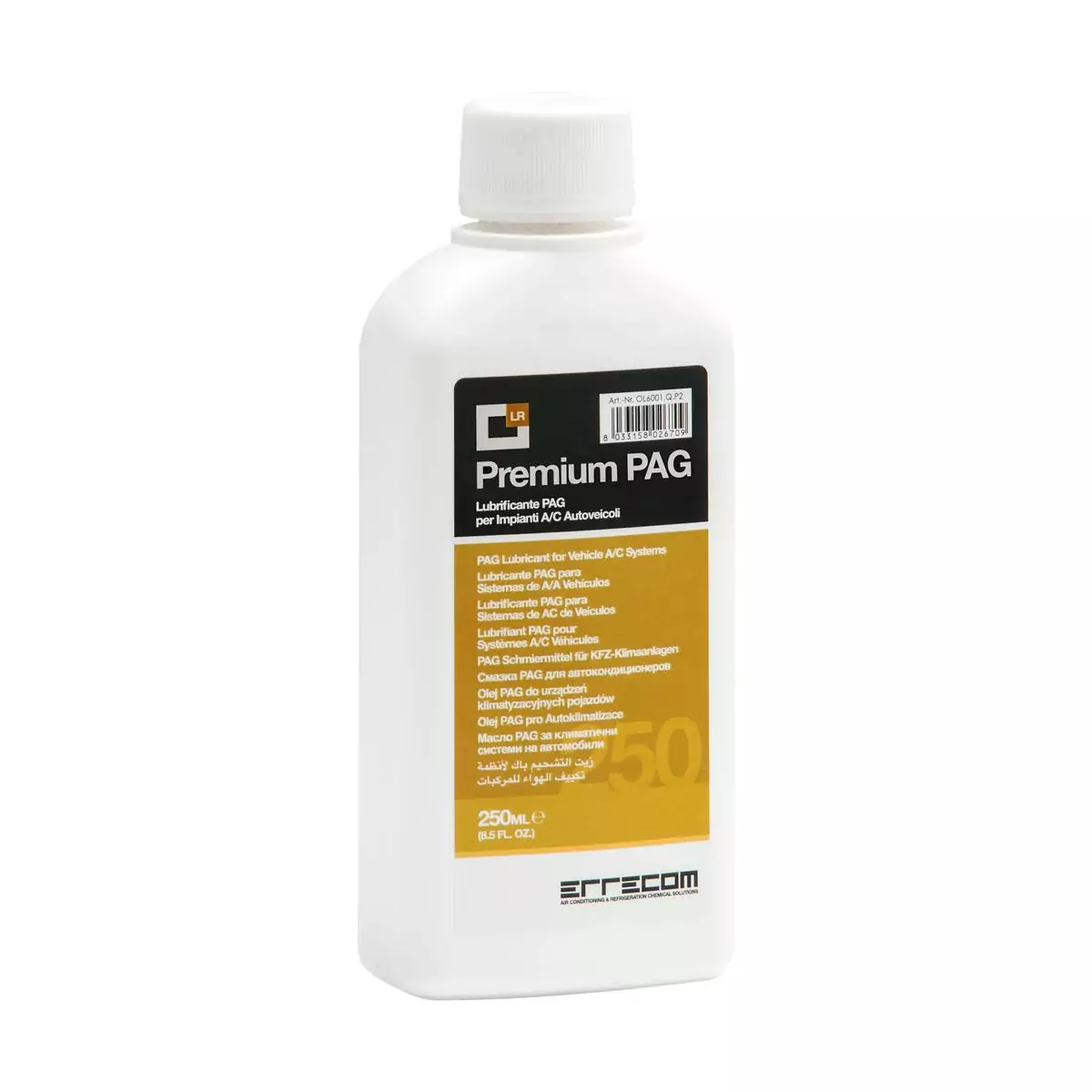 Aceite PAG premium para botella R134a - 250ml