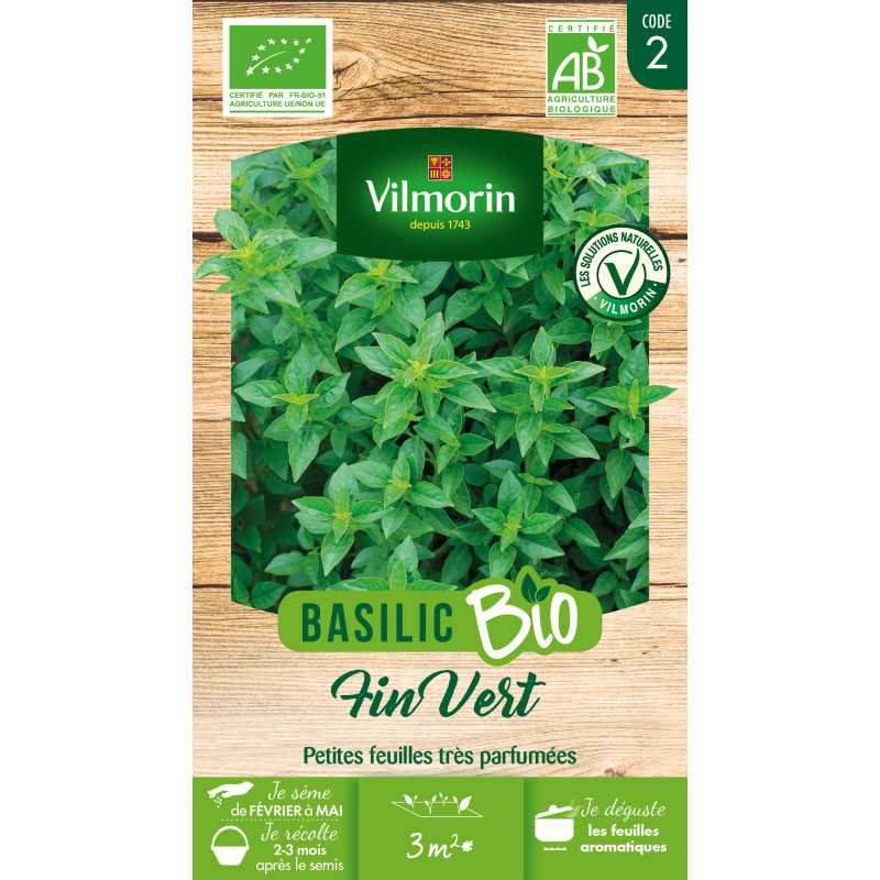 Bustina semi Basilico Fine verde BIO Bustina semi Basilico Fine verde BIO