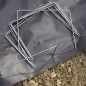 Lot of 50 Metal staples 20cm x 20cm for mulch films