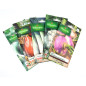 Confezione di 5 pacchetti di semi vegetali invernali: rapa - cavolfiore - porro - porro - cavolo Confezione di 5 pacchetti di semi vegetali invernali: rapa - cavolfiore - porro - porro - cavolo