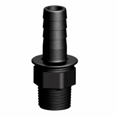 Raccord male 1/2" - cannelé droit 