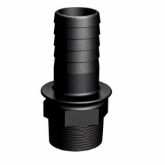Raccord male 1/2" - cannelé droit 