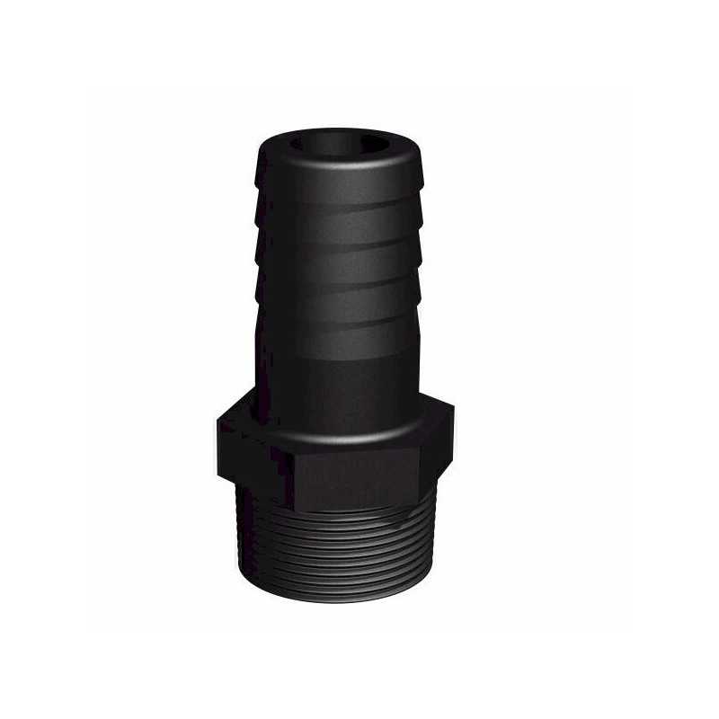 Male fitting 1-1/2'' - straight barbed Ø38mm