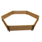 Quadrato vegetale esagonale in legno naturale con 6 800mm lati Quadrato vegetale esagonale in legno naturale con 6 800mm lati