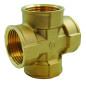 Female brass screw cross