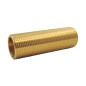 Threaded tube passes brass wall Threaded tube passes brass wall