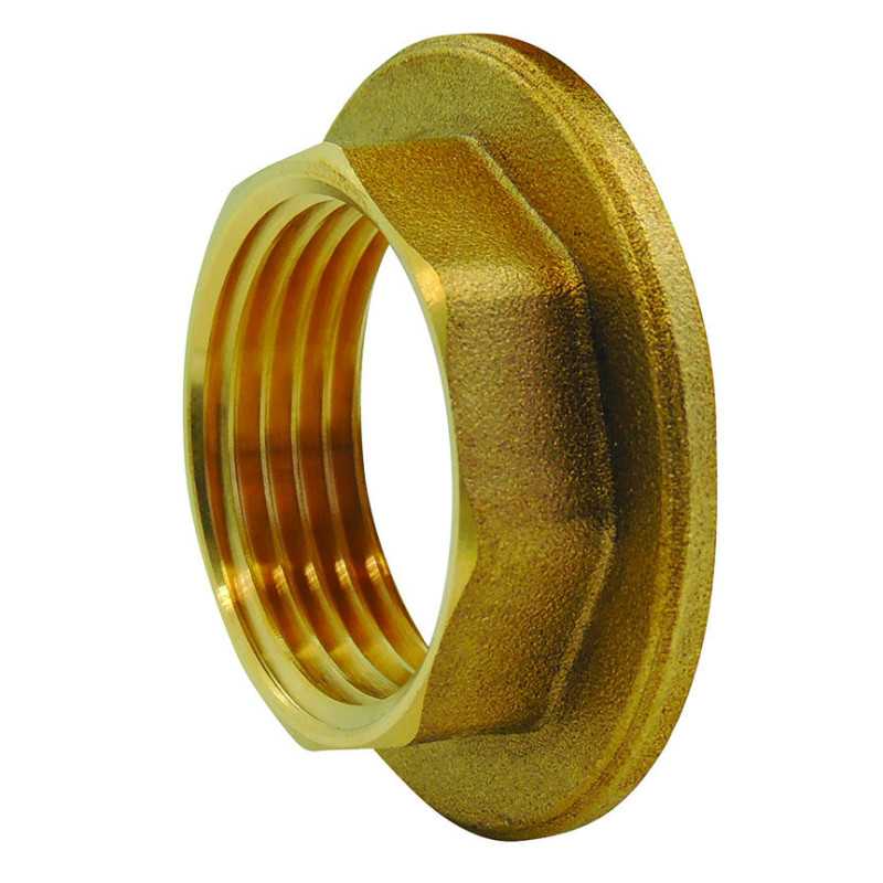 Brass flanged backnut Brass flanged backnut