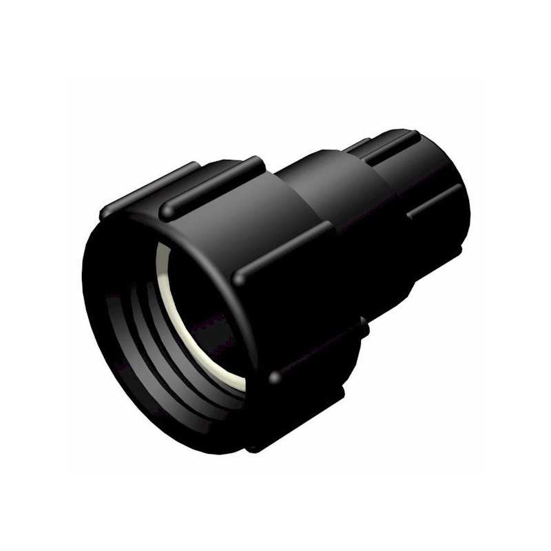 Raccordo IBC S60x6 verso 1'' Femmina | Polipropilene Fibra di Vetro