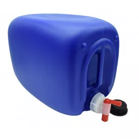 Bidon / Jerrycan 20 litres bleu VIDE avec robinet aeroflow