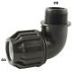 Gomito maschio a 90° con compressione PE | Thread BSP | Polipropilene Gomito maschio a 90° con compressione PE | Thread BSP | Polipropilene