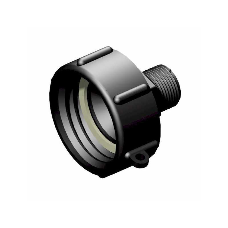 Raccordo femmina 2'' S60x6 - maschio 3/4'' passo gas Raccordo femmina 2'' S60x6 - maschio 3/4'' passo gas