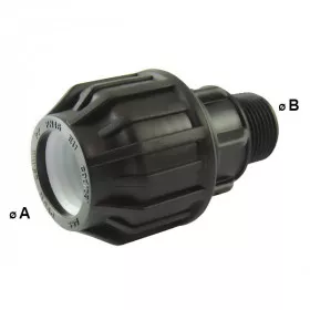 Compression fitting with BSP male thread