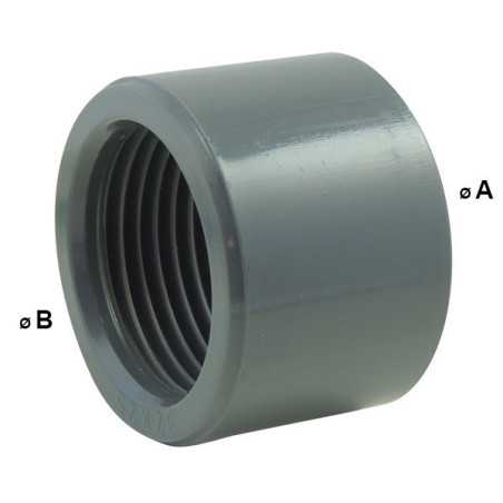 Reducci&oacute;n simple Macho/Hembra en PVC PN16