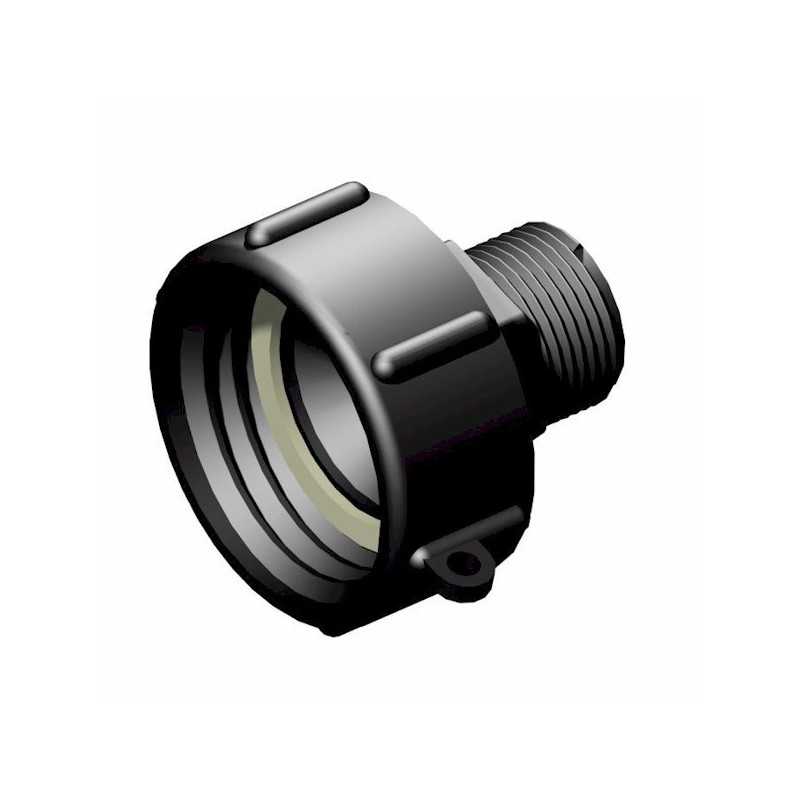 Raccordo femmina 2'' S60x6 - maschio 1'' passo gas Raccordo femmina 2'' S60x6 - maschio 1'' passo gas