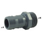 Boccola spinata maschio PVC-U a vite PN16: collegamento portatubo