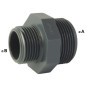 Reduced male/male PVC nipple to screw Reduced male/male PVC nipple to screw