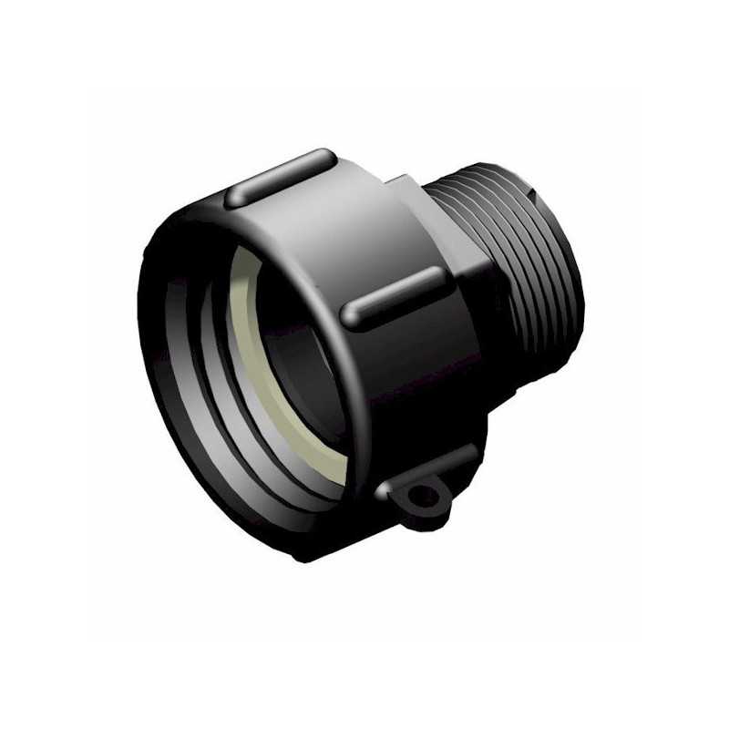 Raccordo femmina 2'' S60x6 - maschio 1-1/4'' passo gas Raccordo femmina 2'' S60x6 - maschio 1-1/4'' passo gas