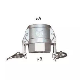 Camlock acoplamiento hembra - BSP rosca interior en aluminio - Tipo D