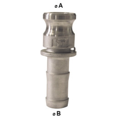 Male Camlock Fitting - Aluminum Hose Shank - Type E