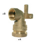 Brass Wall Fitting Series 7000 PN25 | Wall Light for PE Tube