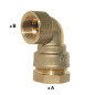 Gomiti femminili in ottone serie 7000 PN16 | Raccordo a compressione PE Gomiti femminili in ottone serie 7000 PN16 | Raccordo a compressione PE