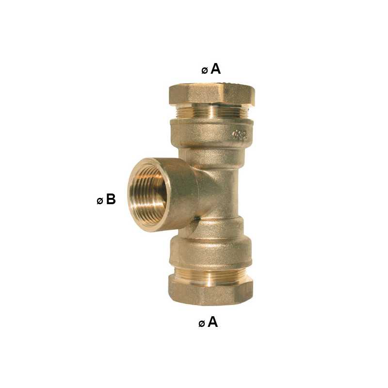 Té de Dérivation Laiton CW617N Taraudé | Raccordement PE Eau Potable